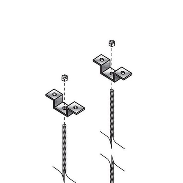 Black Box Network Services Black Box Network Services RM659-R3 Ladder Rack Threaded Ceiling Kit RM659-R3